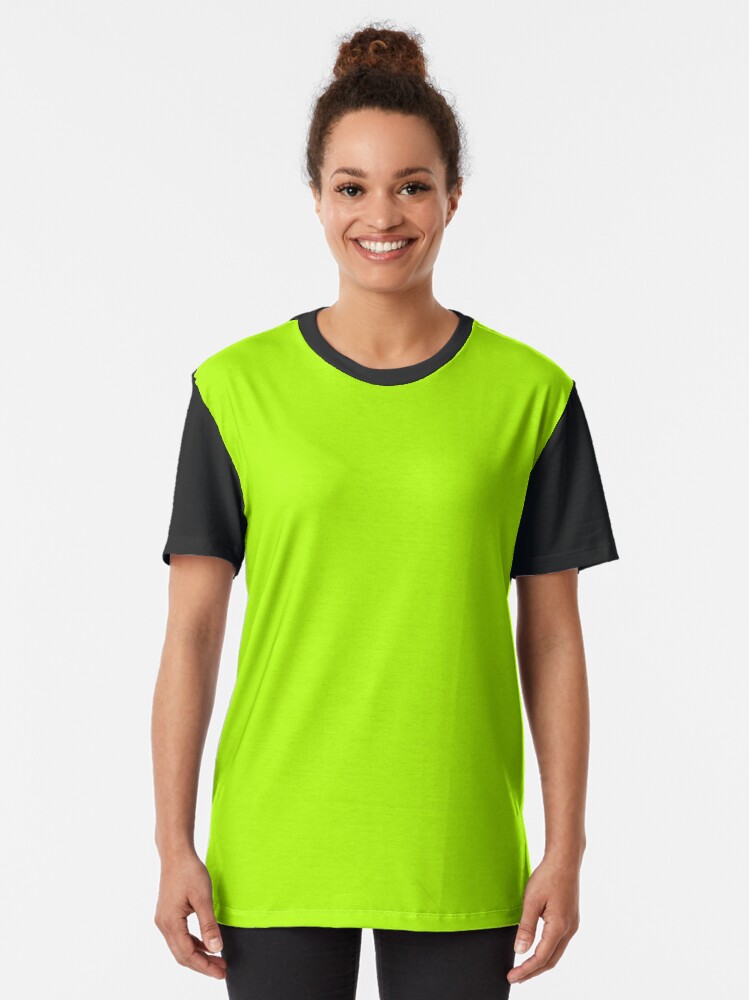 Alternate view of Lime Green Graphic T-Shirt