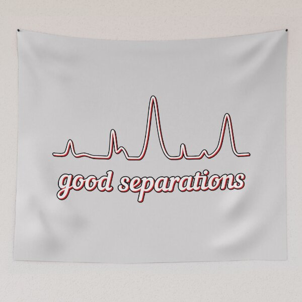 Item preview, Good Separations - White and Red, Light Background designed and sold by Artsy-Chemist.