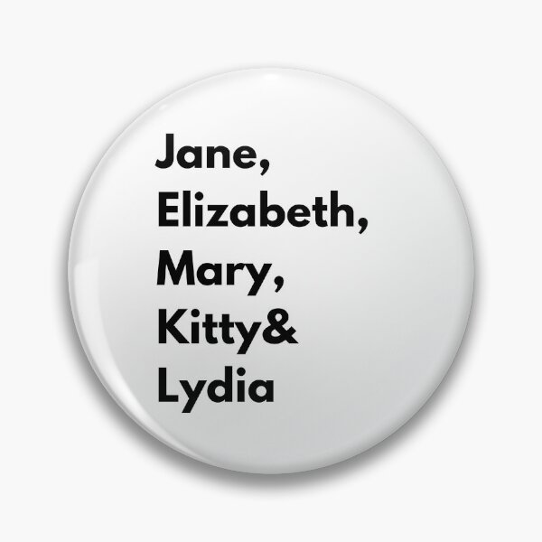 Item preview, Pride and Prejudice - Bennet Sister's (Black) designed and sold by JustabitBookish.