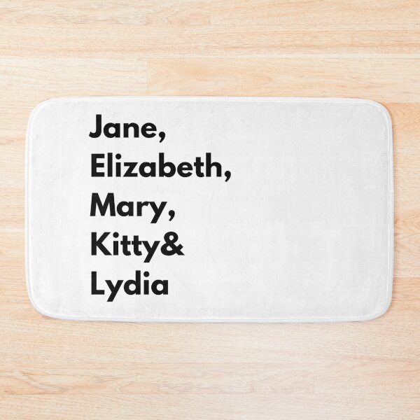 Item preview, Pride and Prejudice - Bennet Sister's (Black) designed and sold by JustabitBookish.
