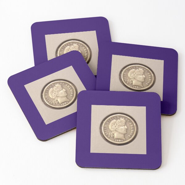 Item preview, 1902 Barber Dime designed and sold by coinsxcrochet.