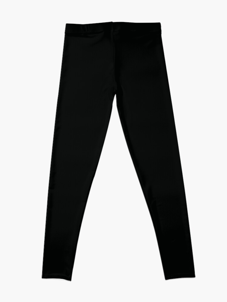 Alternate view of Solid Black Faux Leggings