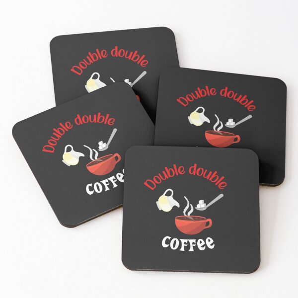 Artikelvorschau, Ich trinke meinen Kaffee Double Double entworfen und verkauft von SportyDogShop.