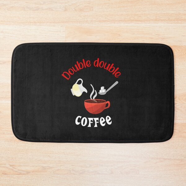 Artikelvorschau, Ich trinke meinen Kaffee Double Double entworfen und verkauft von SportyDogShop.