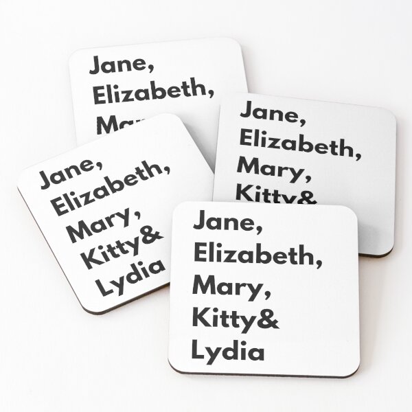 Item preview, Pride and Prejudice - Bennet Sister's (Black) designed and sold by JustabitBookish.