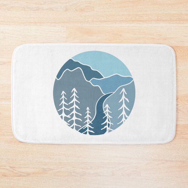 Item preview, Blue Mountain and Forest Landscape designed and sold by kbracey-meraki.