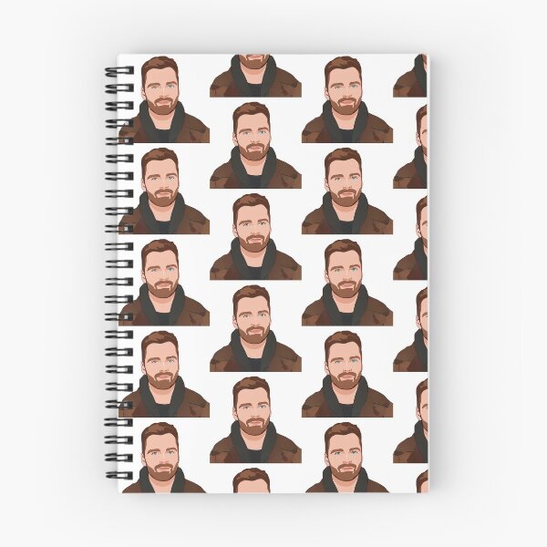 Item preview, Sebastian Stan Cartoon Art Handsome and Brooding  designed and sold by ecdato.