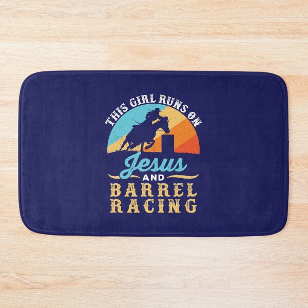 Item preview, This Girl Runs on Jesus and Barrel Racing  designed and sold by jaygo.