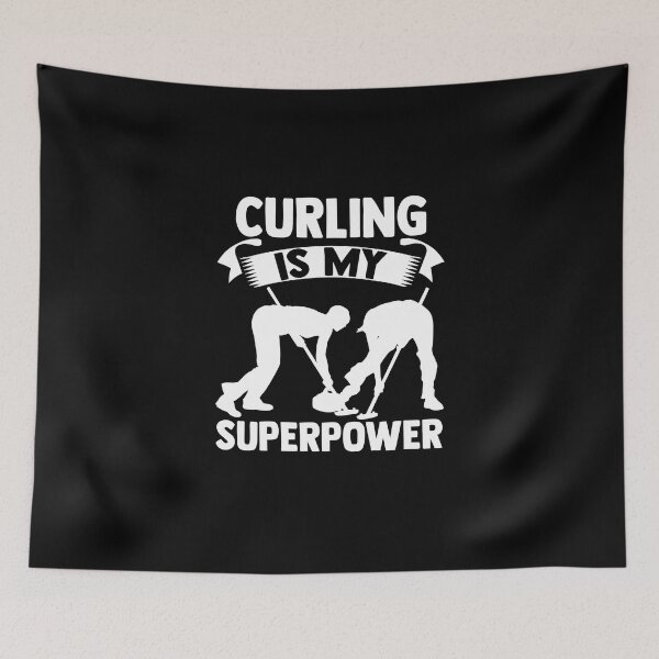 Item preview, Curling is my SuperPower Ice Curling Curler Curling Game designed and sold by Nessshirts.