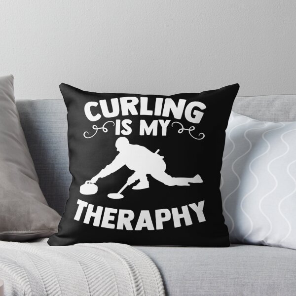 Item preview, Curling is my Theraphy Curler Curling Stone Curling Game designed and sold by Nessshirts.