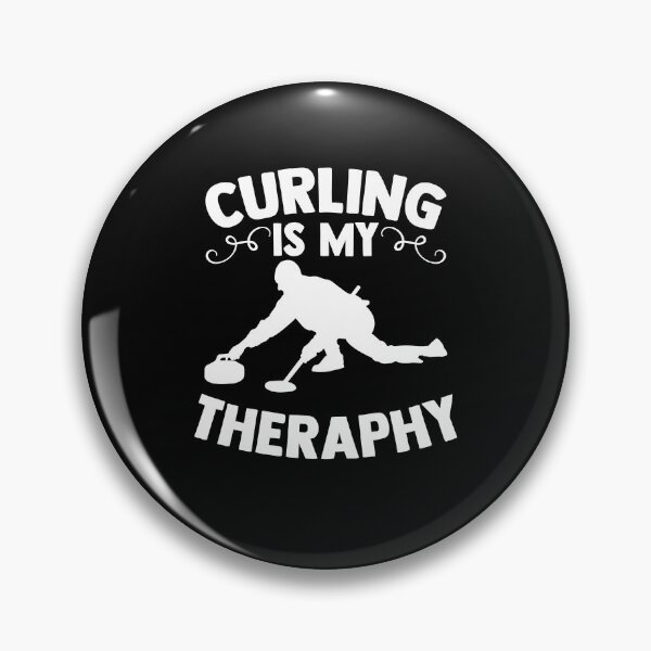 Item preview, Curling is my Theraphy Curler Curling Stone Curling Game designed and sold by Nessshirts.