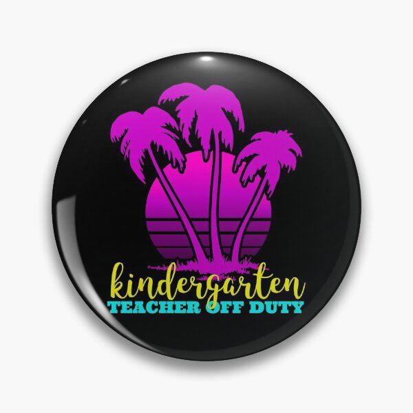 Item preview, Retro Beach Sunset Kindergarten Teacher Off Duty designed and sold by TamGustam.