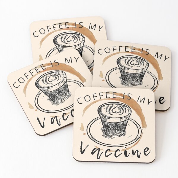 Item preview, Coffee Is My Vaccine- Funny designed and sold by Vibing-Right.