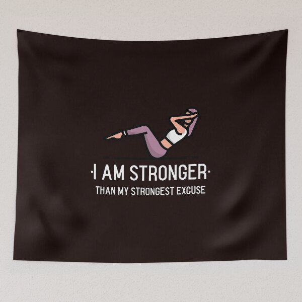 Item preview, I Am Stronger Than My Strongest Excuse designed and sold by Evartdesign.