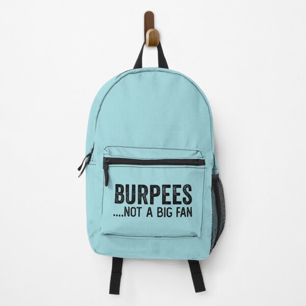Item preview, Burpees, not a fan - Funny Fitness humor designed and sold by WolfSpiritCo.