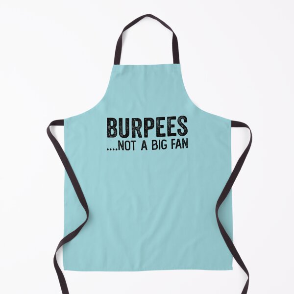 Item preview, Burpees, not a fan - Funny Fitness humor designed and sold by WolfSpiritCo.