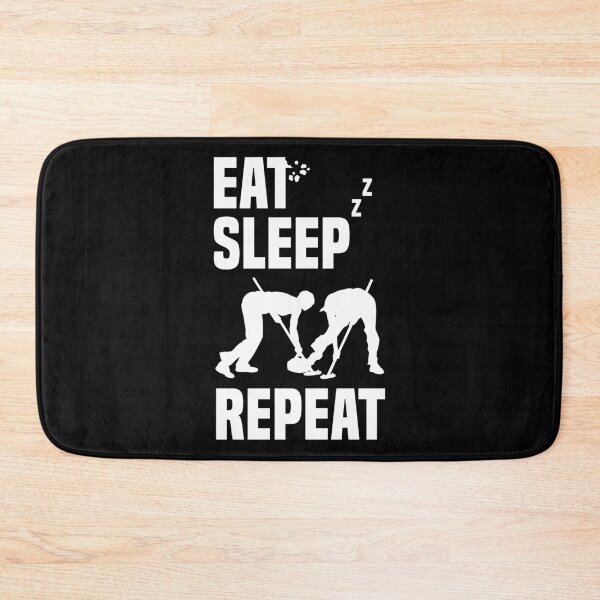 Item preview, Eat Sleep Curling Repeat Curler Curling Stone Curling Game designed and sold by Nessshirts.