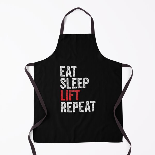 Item preview, Eat Sleep Lift Repeat - Gym Lifting humor designed and sold by WolfSpiritCo.