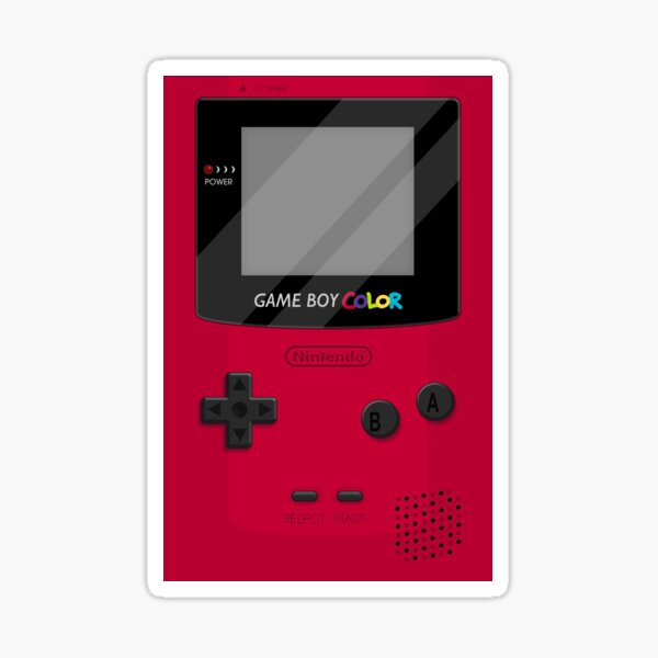 Gameboy Color 2 0 Teal Sticker By Katymakesthings Redbubble