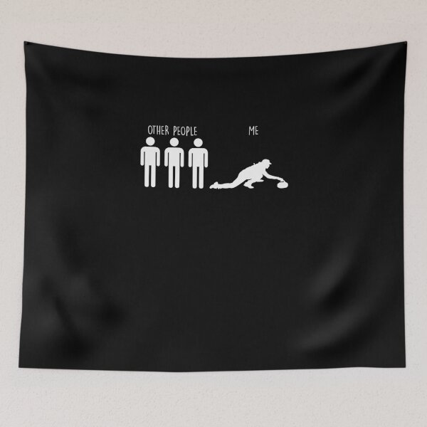 Item preview, Other People Me Curling Stones Humorous Ice Curling Quote designed and sold by Nessshirts.