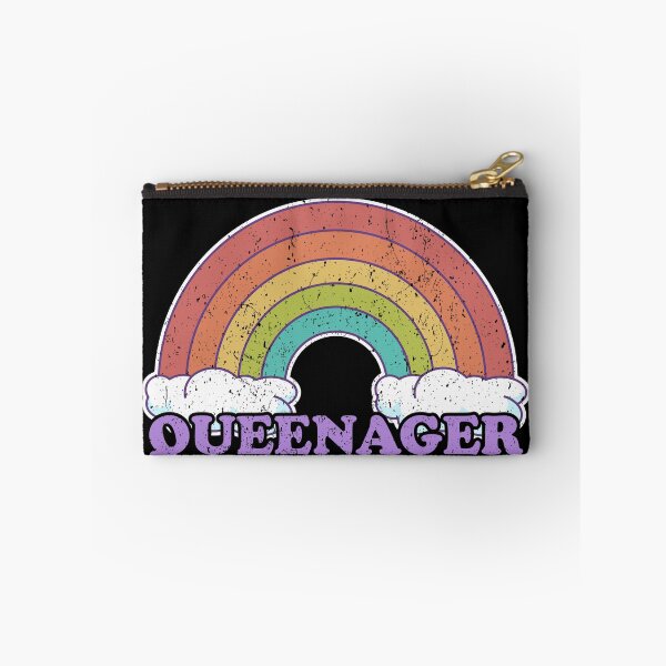 Item preview, Queenager Retro Rainbow and Clouds designed and sold by Kawaiindoodle.