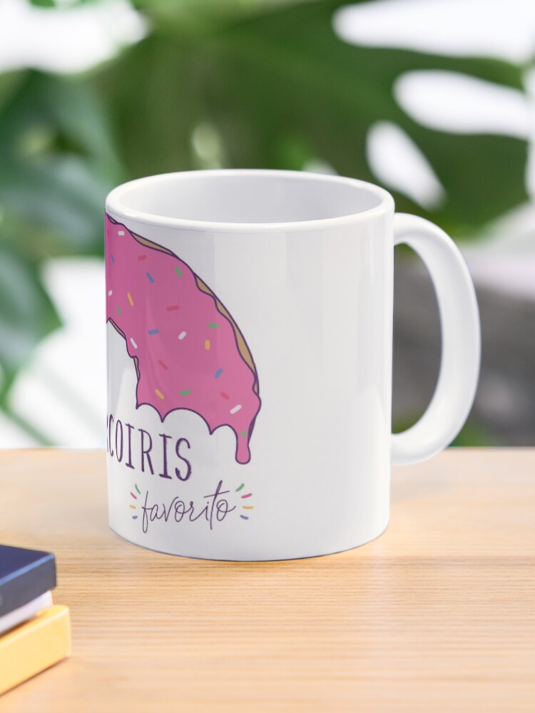 Imagen 1 de 6, Taza de café con la obra Mi arcoiris favorito - fondos claros, diseñada y vendida por Nutricienta.