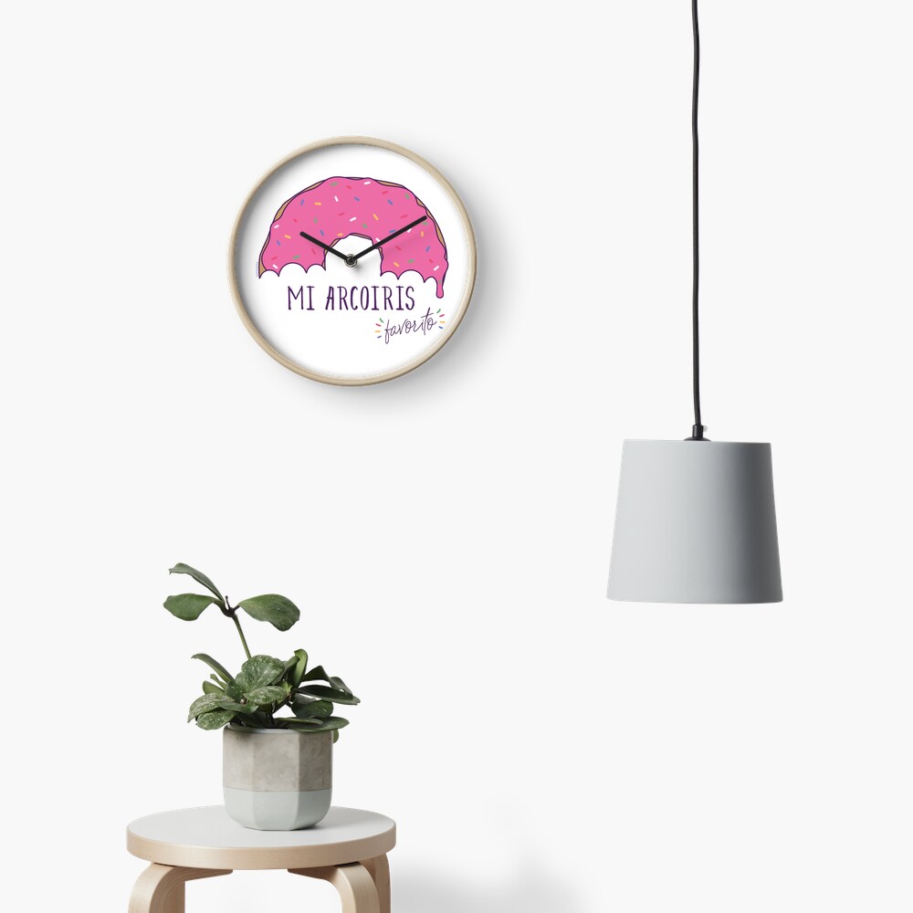 Mi arcoiris favorito - fondos claros Reloj