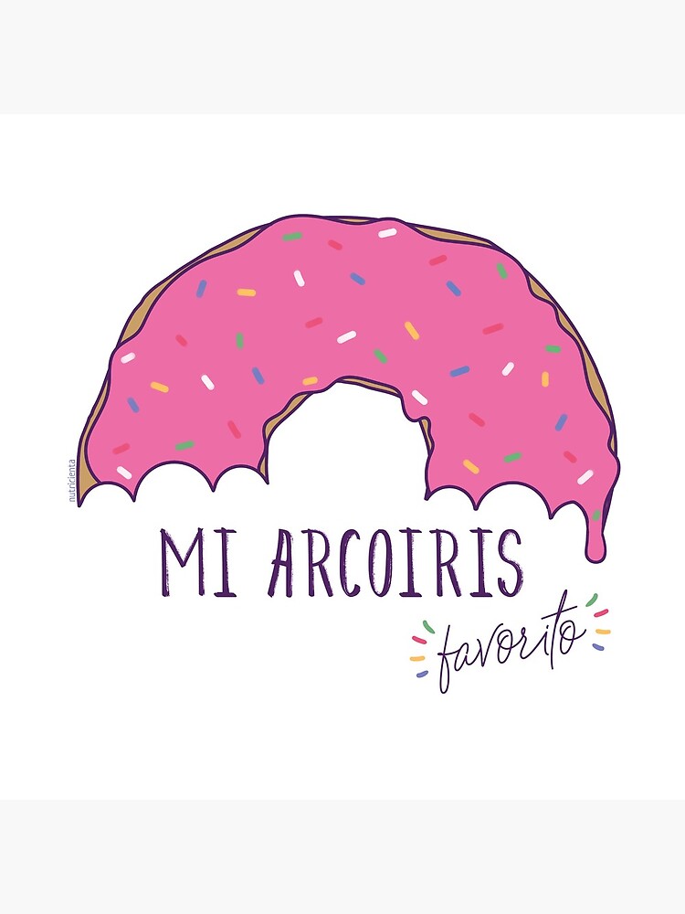Imagen 4 de 4, Reloj con la obra Mi arcoiris favorito - fondos claros, diseñada y vendida por Nutricienta.