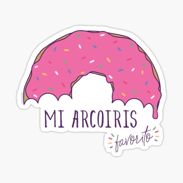 Mi arcoiris favorito - fondos claros Pegatina