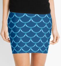 Mermaid Blues Mini Skirt