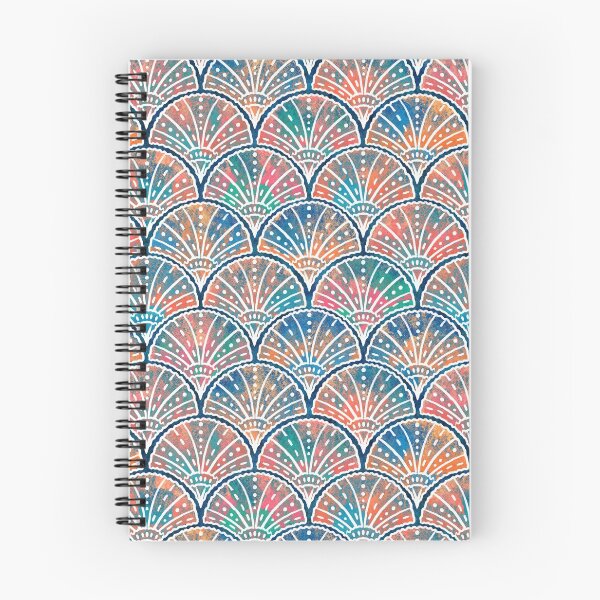 Item preview, Color Burst Boho Seashells Pattern designed and sold by DeKoro.
