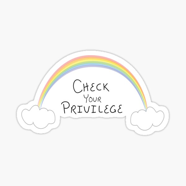 Vista previa del artículo con la obra «Comprueba tu privilegio», diseñado y vendido por theonlysylvan.