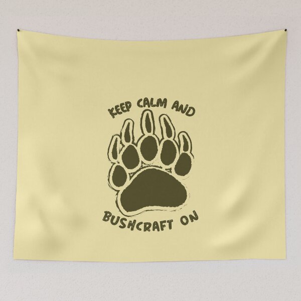 Item preview,  bushcraft design, keep calm and bushcraft designed and sold by NobelFashion.