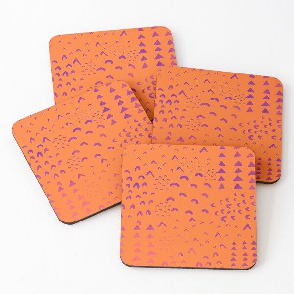 Item preview, Orange And Purple Abstract Safari Pattern designed and sold by Designs By YL.
