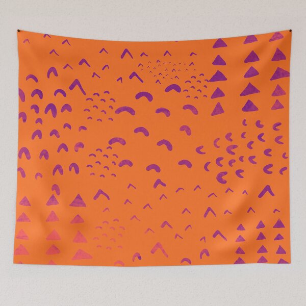Item preview, Orange And Purple Abstract Safari Pattern designed and sold by Designs By YL.
