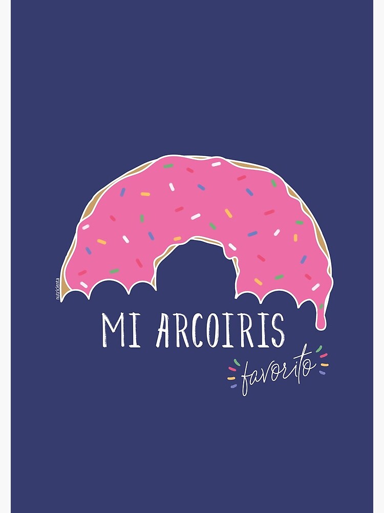 Imagen 3 de 3, Cuaderno con la obra Mi arcoiris favorito - fondos oscuros, diseñada y vendida por Nutricienta.