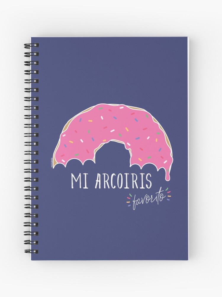 Imagen 1 de 3, Cuaderno con la obra Mi arcoiris favorito - fondos oscuros, diseñada y vendida por Nutricienta.