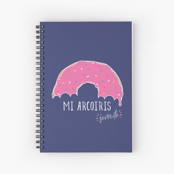 Mi arcoiris favorito - fondos oscuros Cuaderno de espiral