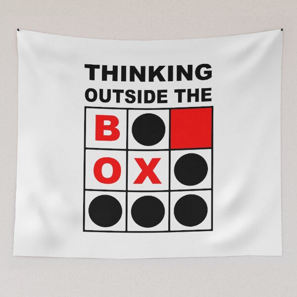Item preview, Thinking Outside The Box; designed and sold by StickerApe.