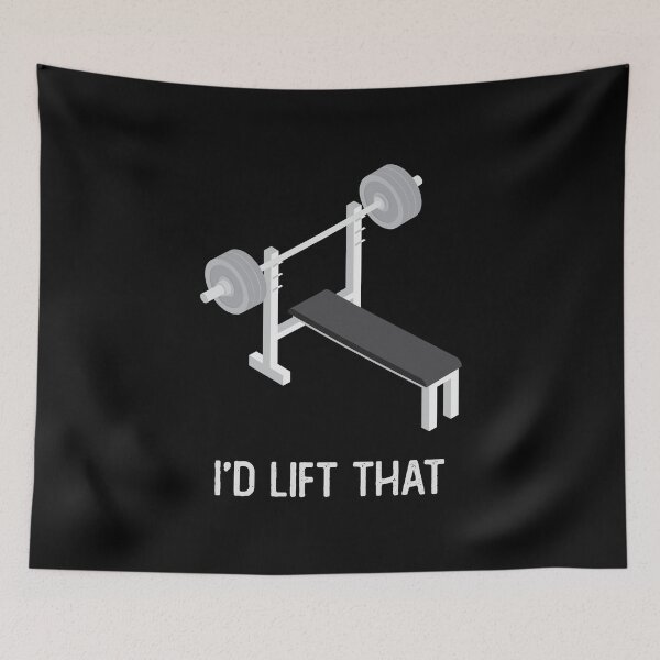 Item preview, I'd Lift That - Gym Fitness Meme designed and sold by WolfSpiritCo.