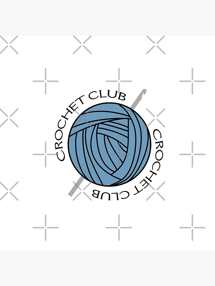 "CROCHET CLUB logo" Poster for Sale by eleanor27 Redbubble