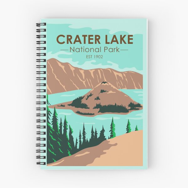 Item preview, Crater Lake National Park Oregon Vintage designed and sold by KrisSidDesigns.