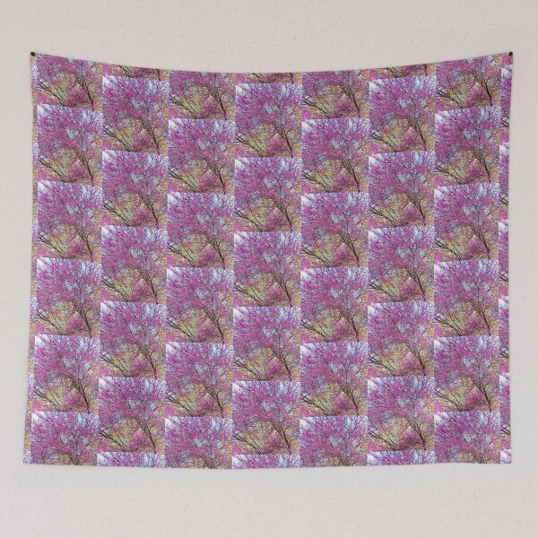 Item preview, A purple spring blossoms tree  designed and sold by Srujanagade.