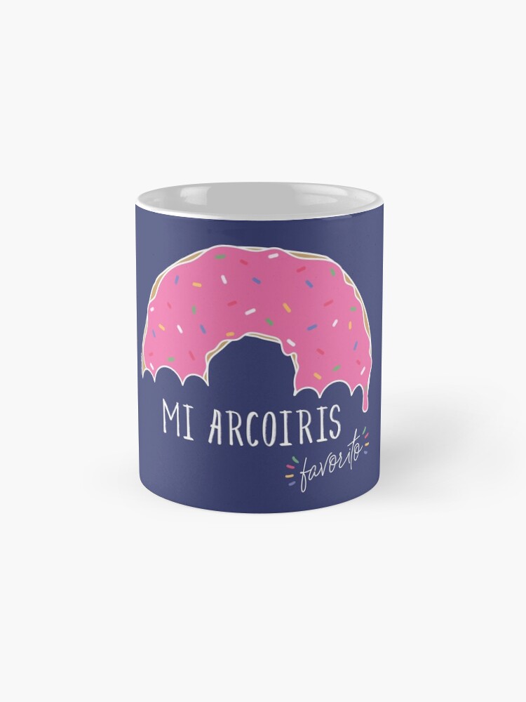 Imagen 4 de 6, Taza de café con la obra Mi arcoiris favorito - fondos oscuros, diseñada y vendida por Nutricienta.