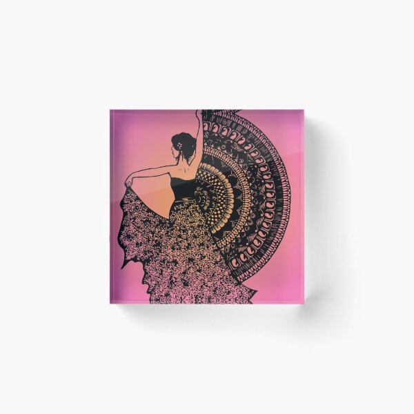 Item preview, silhouette of a dancing woman designed and sold by deeplaxman.