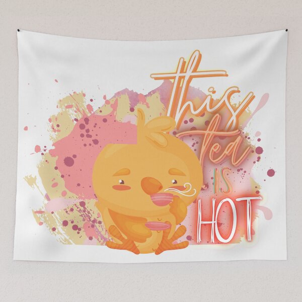 Item preview, Chick sipping tea this tea is hot designed and sold by indigofox-x.