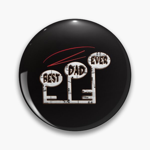 Item preview, Best Dad Ever Funny Music Notes - Great Gift For Daddy Musicians. designed and sold by Ralek.