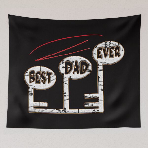 Item preview, Best Dad Ever Funny Music Notes - Great Gift For Daddy Musicians. designed and sold by Ralek.