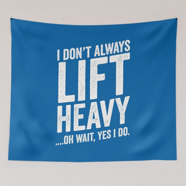Item preview, Always Lift Heavy - Weightlifter Fitness Meme designed and sold by WolfSpiritCo.