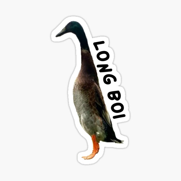 Item preview, Long Boi Text Duck designed and sold by notakename.